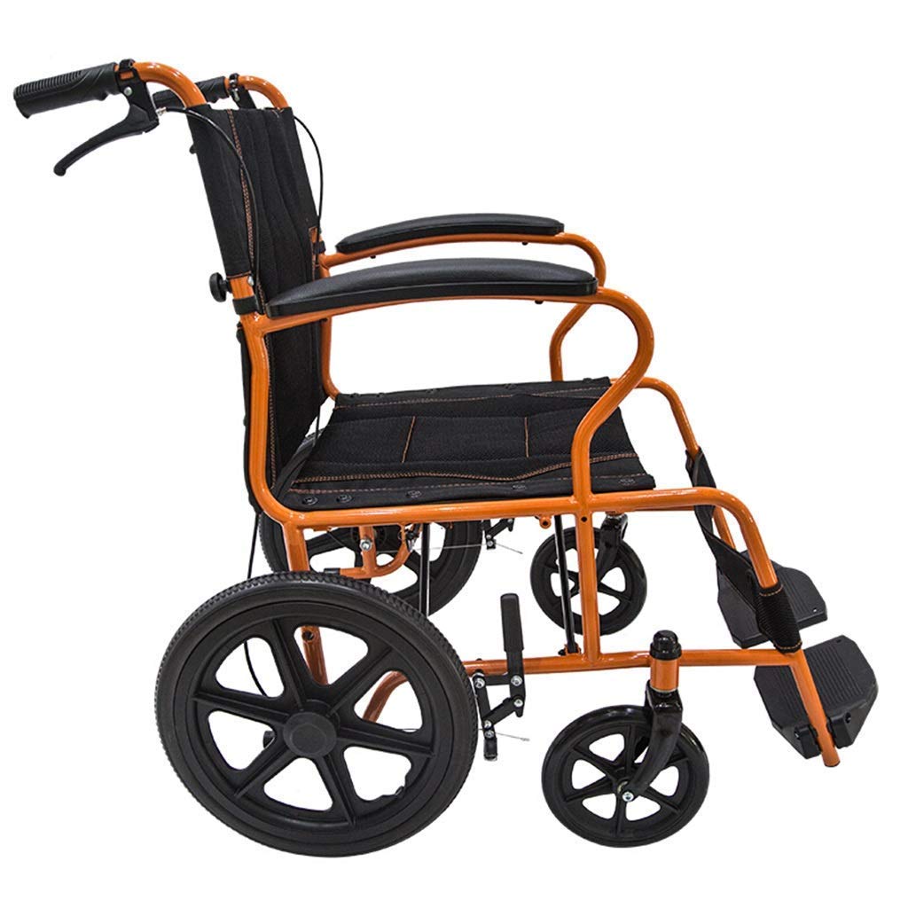 Amazon.co.jp: 折りたたみ式車椅子鋼管手動式軽量代替車車いすのみ12Kg